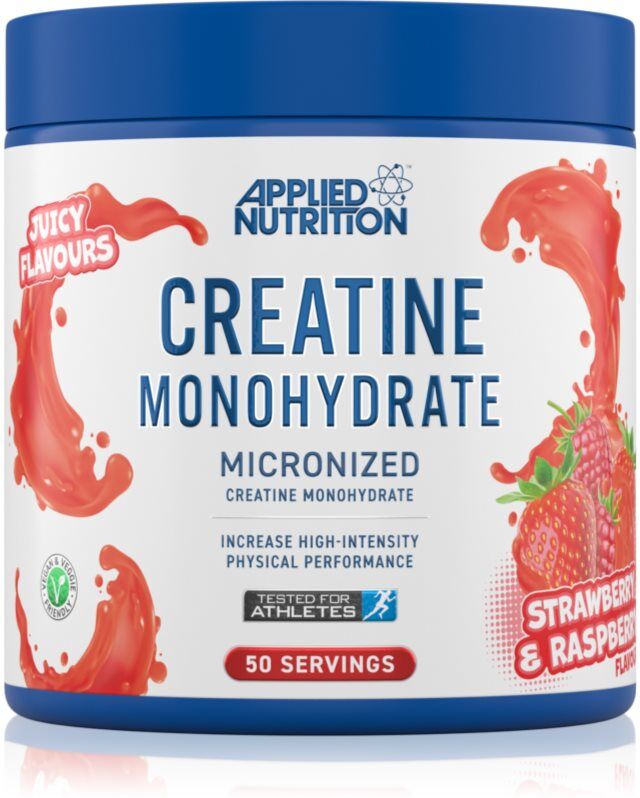 Applied Nutrition Creatine Monohydrate Kreatin-Monohydrat Geschmack Strawberry & Raspberry 250 g