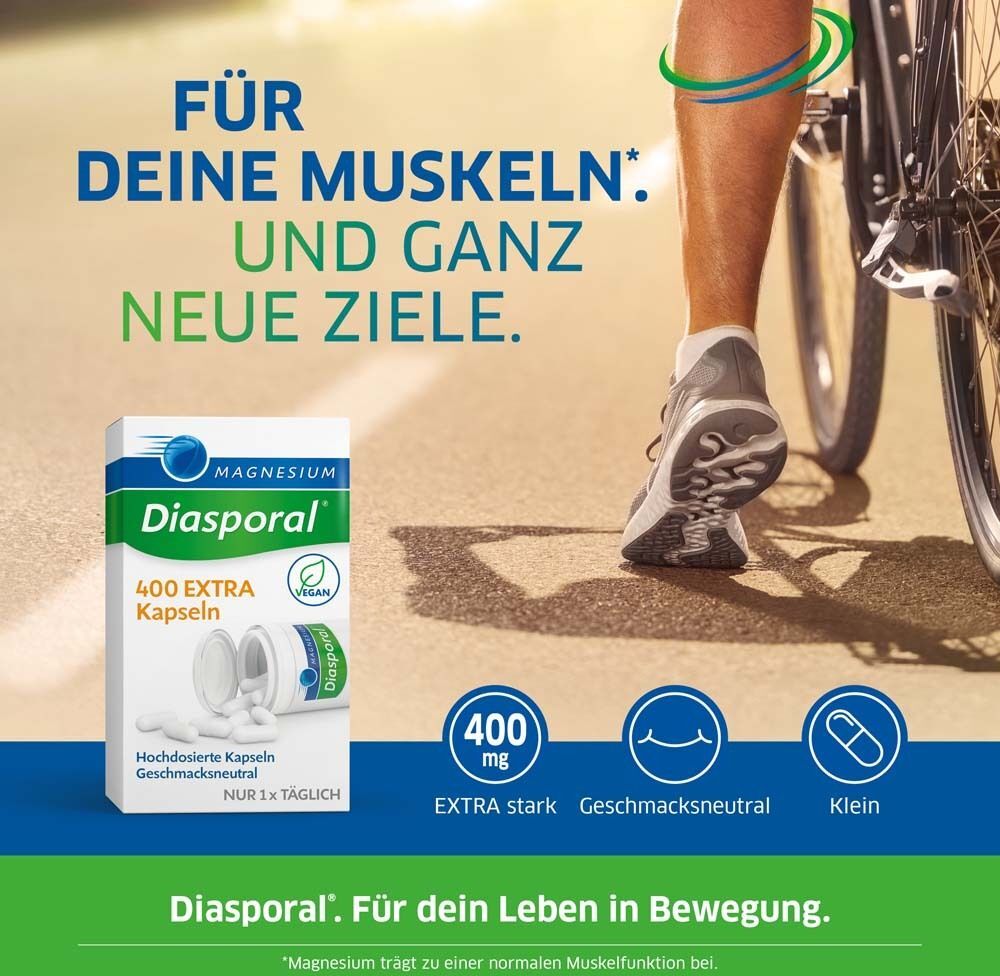 Magnesium Diasporal 2x Magnesium-Diasporal 400 Extra Kapseln 2x100 St
