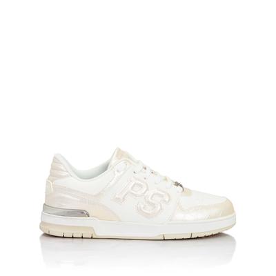 Sneaker PLEIN SPORT "Cocco Crocco Geprägt", Herren, Gr. 35, Normalschaft, beige (01of, sanftes weiß), Schuhe Sneaker