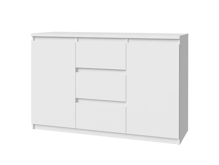 Buffet 121 x 80 x 42cm Blanc/Blanc mat