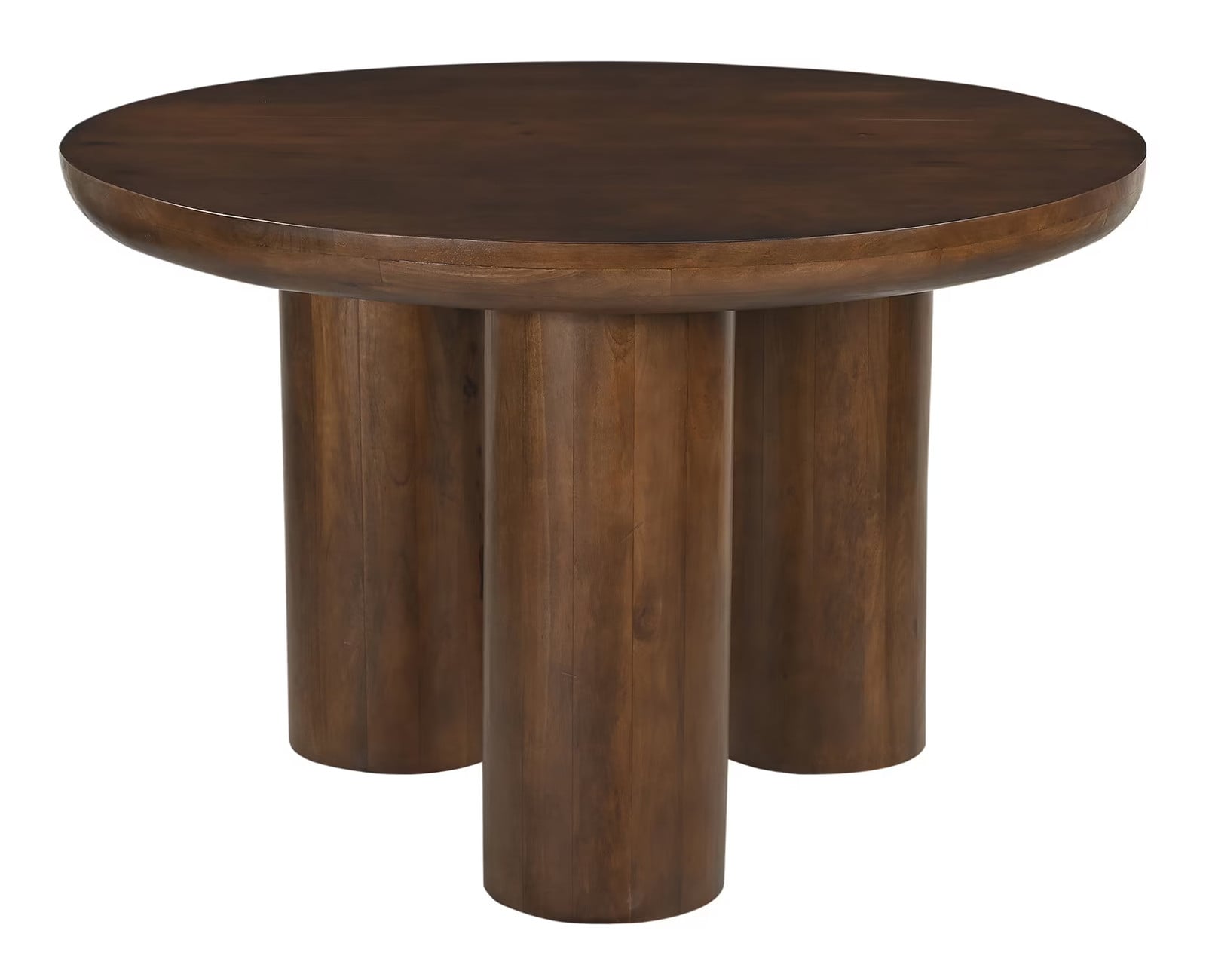 Artistiq Living Leighanna Ronde Eettafel van Mangohout, Bruin, Diameter: 120 cm