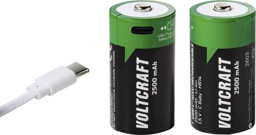 VOLTCRAFT Baby (C)-Akku Li-Ion 2500 mAh 1.5V 2St.