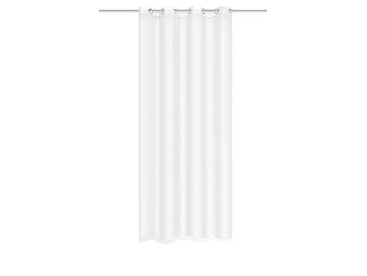 HOMEbasics 53300 Ösenschal Dolly, transparent, mit 8 Metallösen - schlicht und schön weiß, 225 x 140 cm