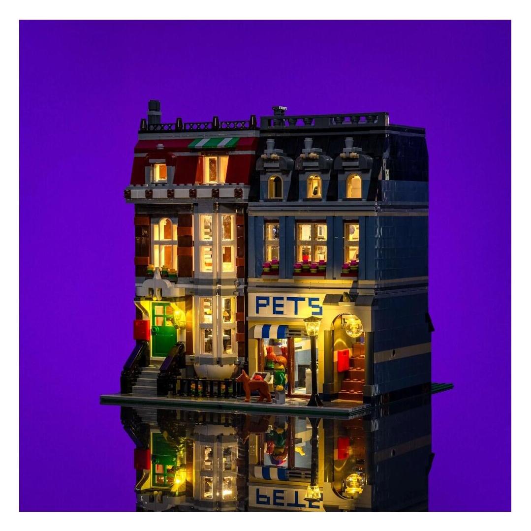 Light my bricks LMB 2.0 LED Licht Set für LEGO 10218 Zoohandlung (10218)