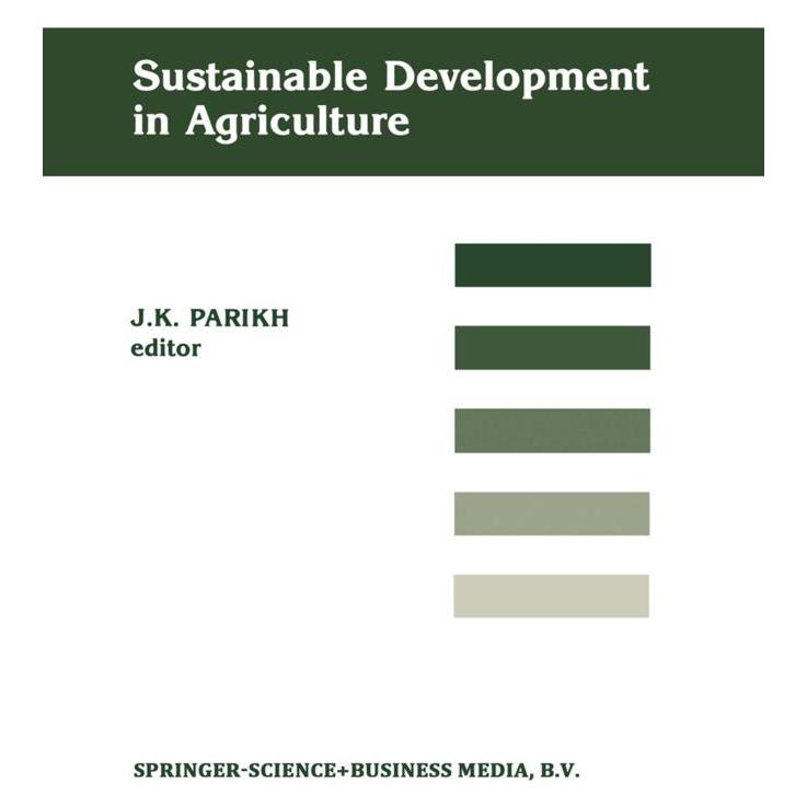 Springer Sustainable Development of Agriculture (Englisch, Softcover, Jyoti K. Parikh) (55562490)