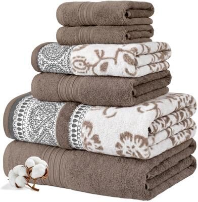 Modern Threads Ophelia 6-Piece Yarn Dyed Jacquard Towel Set
