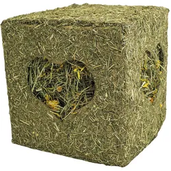 JR Farm Heu Würfel gross mit Blüten 1x450 g
