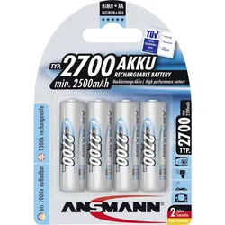 ANSMANN Energy Mignon - Batterie 4 x AA-Typ - NiMH - (wiederaufladbar) - 2700 mA...