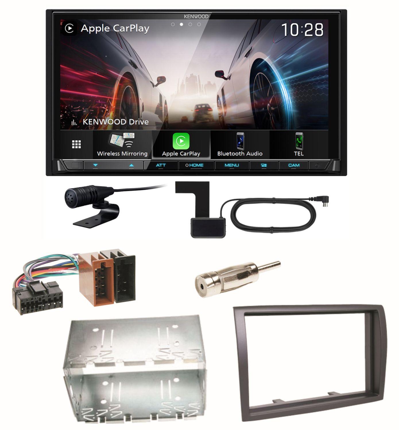 Kenwood DMX8021DABS Android Auto CarPlay Einbauset für Fiat Ducato Boxer Jumper