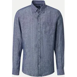 Hemd mit Button-Down Kragen Blau XL