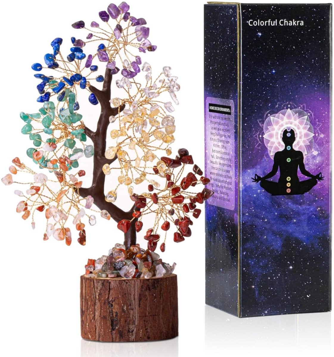 Dailygoods Kristalboom Amethist Levensboom Decoratie Hoogte: 25 cm