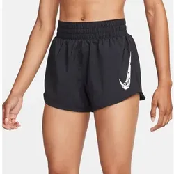 NIKE Damen Shorts One Dri-FIT Mid-Rise 3", Größe XL in Schwarz Schwarz