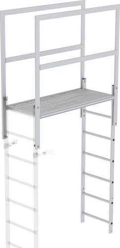 MUNK Günzburger Steigtechnik 61184 Aluminium Überstieg Montage mit Werkzeug