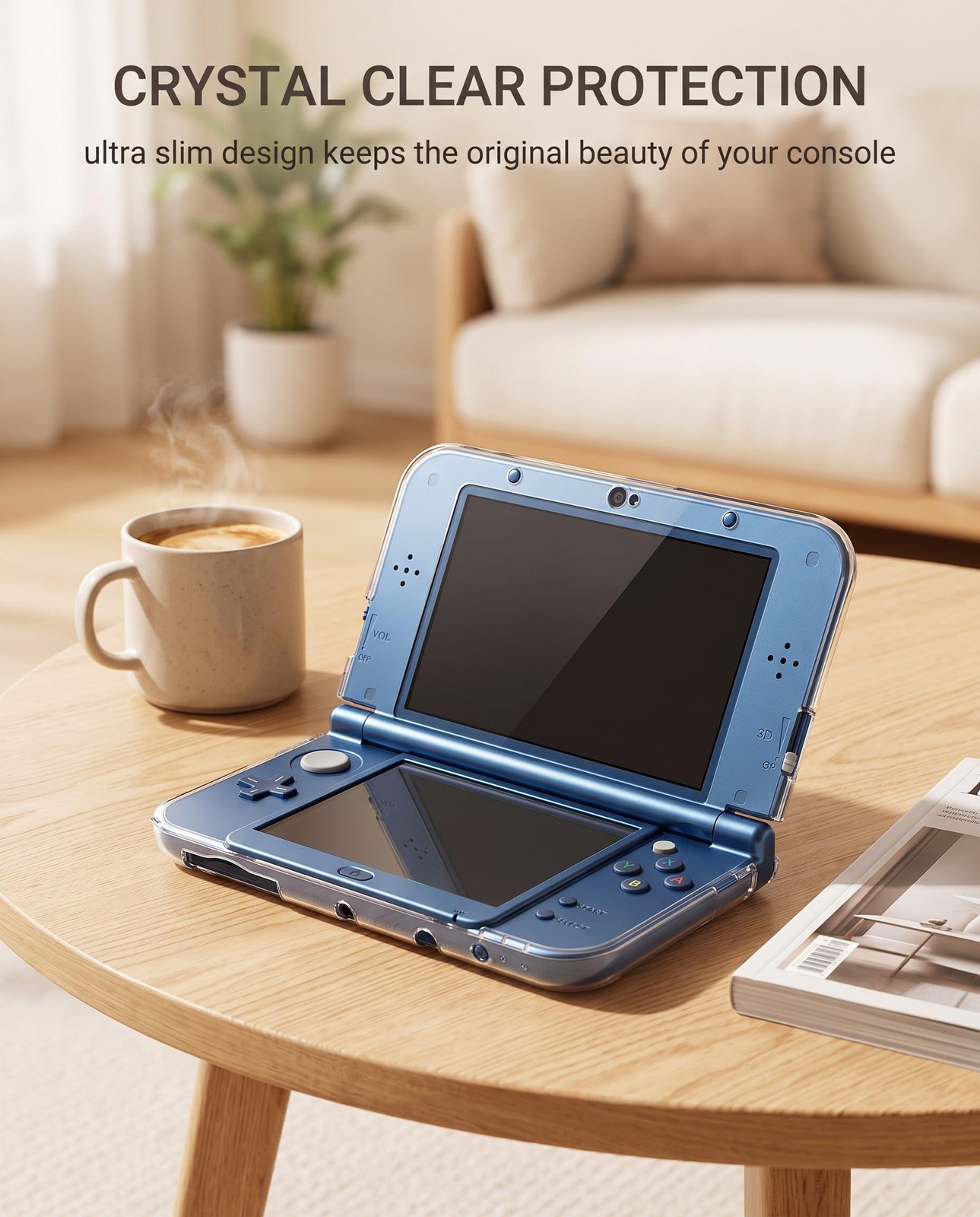 Transparante krasbestendige beschermhoes voor 3DS XL