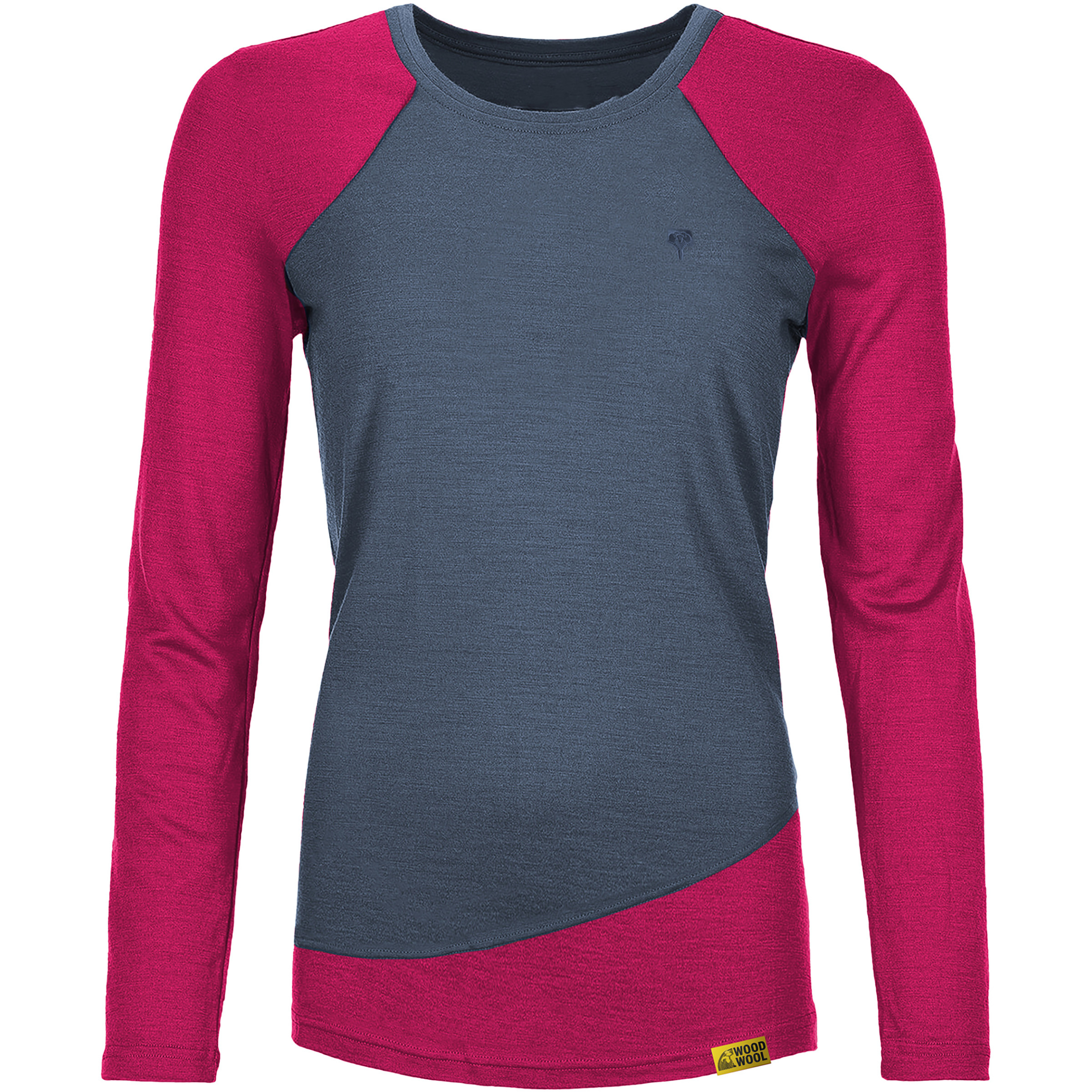 Grüezi Bag Phillippa WoodWool Damen Longsleeves Merino blau Größe L Trekking Hautfreundlich Merinowolle | Lyocell (Tencel)