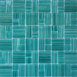 Premium Mosaic Glasmosaik Türkis 30x30 cm glanz MOS4823MIX3HP