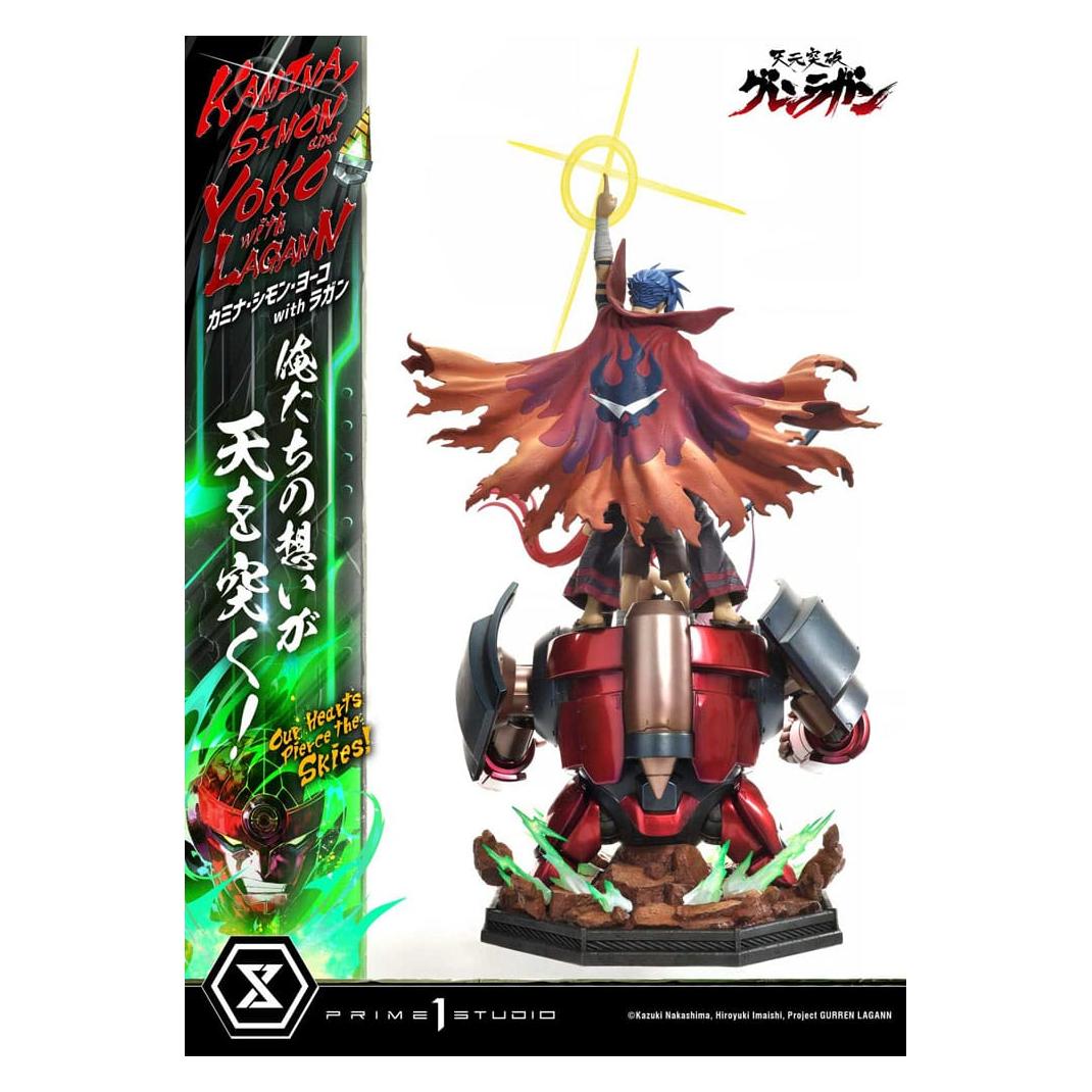 Prime 1 Studio Gurren Lagann statuette Ultimate Premium Masterline Series 1/4 Kamina, Simon & Yoko with Lagann Delu (P1SUPMGL-01DXS)