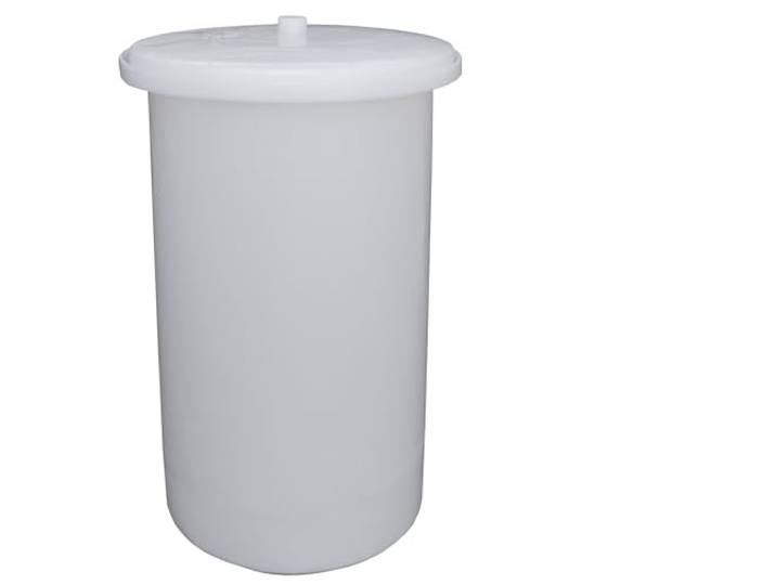 Yerd Sauerkraut Topf Gärfass 200 Liter für Sauerkraut Choucroute Sauerteig Bottich ungefärbt weiß reines lebensmittelechtes PE mit Wasserrand