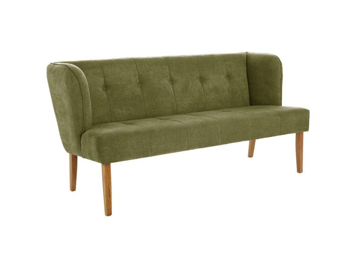 Cantus Sitzbank, Hellgrün, Holz, Eiche, vollmassiv, 179x88x76 cm, Esszimmer, Bänke, Sitzbänke