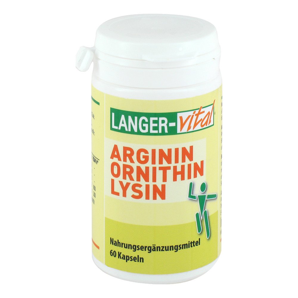 Langer vital GmbH Arginin/ornithin 1000 Mg/tg Kapseln 09202107