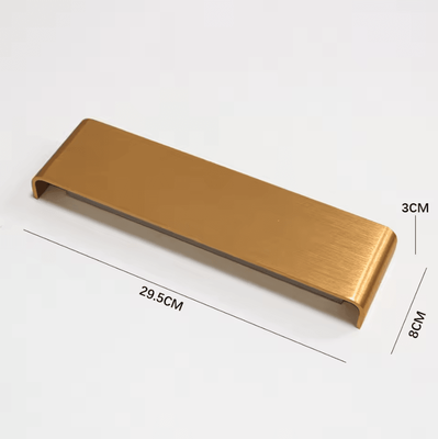 Inspire Curations Modern Gold Coffee Aluminum Strip Wall Sconce brushed Gold 12w cool White(5500 7000k)