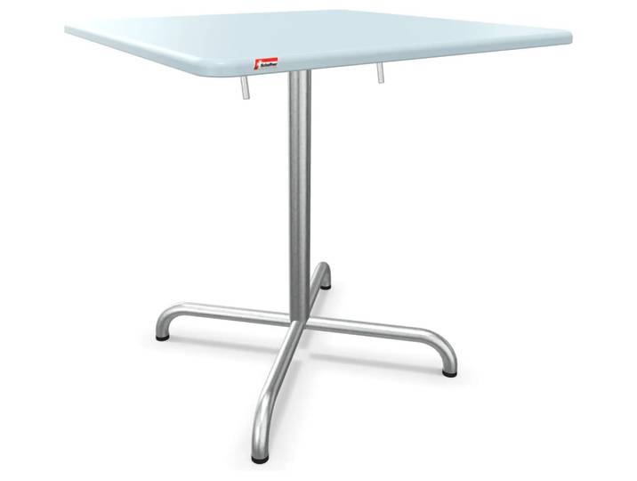 Tisch Davos Quadratisch von Schaffner / Farbe: Pastellblau / Grösse: 70 x 70 cm