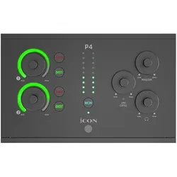 iCON Pro Audio Panel 4 4-in/4-out USB Audio Interface (USB), Audio Interface, Schwarz