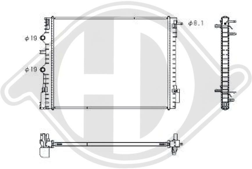 Diederichs Kühler, Motorkühlung Climate Dcm3981 Für Renault Smart