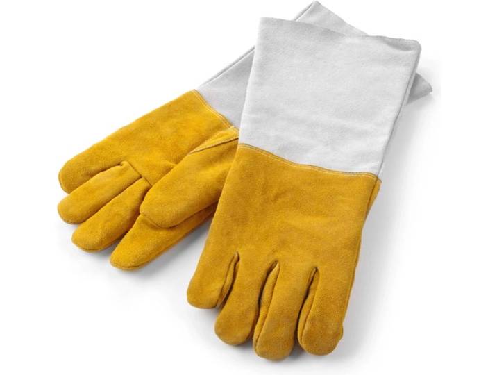 HENDI Hittebestendige leren barbecue handschoenen – extra lang – 2 stuks – 460 mm