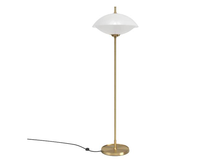 Fritz Hansen Lampadaire Clam 128 cm Opal-brass