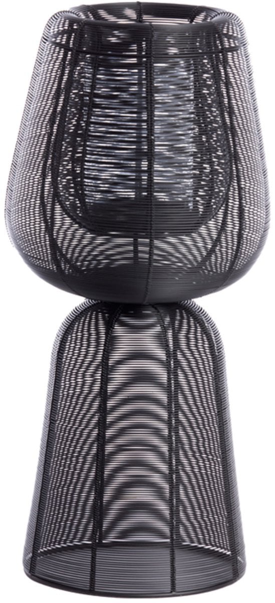 Light & Living Windlicht FELLINI Zwart Diameter: 25 cm, Hoogte: 52,5 cm