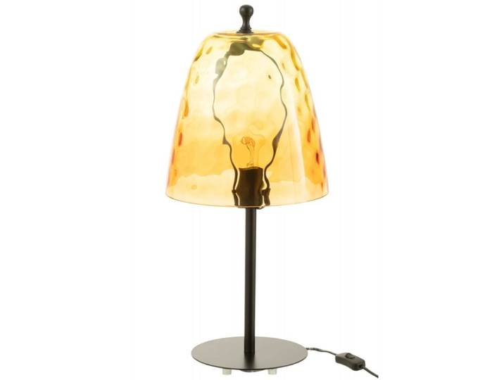 Lampe en verre jaune 58x28x28 cm
