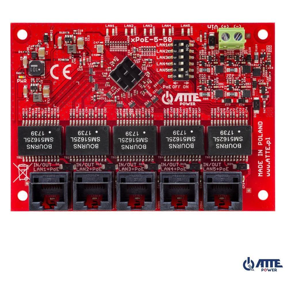 NoName SWITCH 5-PORTOWY POE ATTE xPoE-5-50-OF (5 Ports) (25945)
