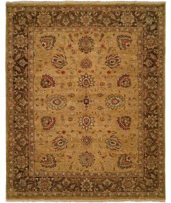 KALATY Traditional Multi-Colored Hand-Knotted Wool Area Rug