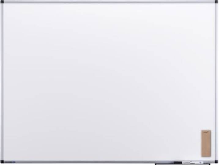 Legamaster Tableau blanc uni – Blanc – 90 x 120 cm – Tableau magnétique en acier laqué avec kit de montage\, support pour marqueurs et instructions de montage – effaçable à sec
