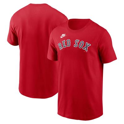 T-Shirt NIKE "Nike Shirt Boston Red Sox Nike Cooperstown Wordmark", Damen, Gr. S, rot, 100% Baumwolle, Shirts T-Shirt