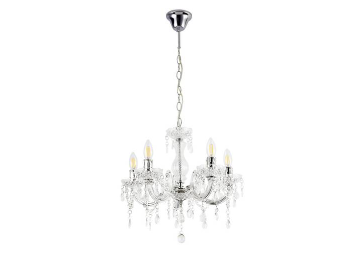 lux.pro Kronleuchter Weimar, Weiß, Metall, E14, 35x145x35 cm, Lampen & Leuchten, Innenbeleuchtung, Kronleuchter