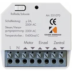 Kaiser Nienhaus, Zubehör Antriebstechnik, Mehrfachsteuergerät für Rollläden und Jalousien umstellbar