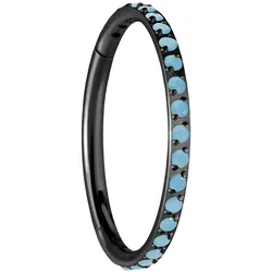 Titan Segmentring Clicker EINGEFASSTE SYNTHETISCHE TÜRKISE