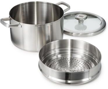 BergHOFF Graphite 3Pc Recycled 18/10 Stainless Steel Steamer Set