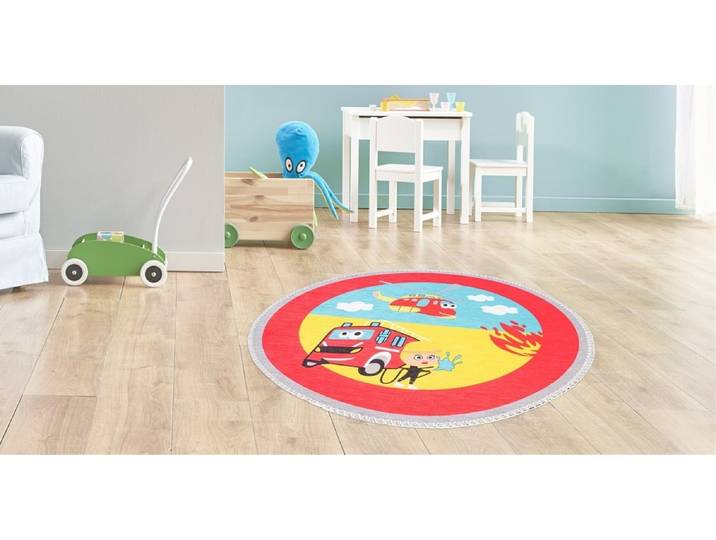Kinderteppich ARTE ESPINA Playground 400 , bunt (multi), B:160cm H:5mm L:160cm, Polyester, Teppiche, Kinderteppich, Fantasievoll bedruckter Kinderteppich, strapazierfähig, weiche Haptik