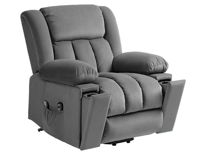 HOMCOM Fernsehsessel mit Aufstehhilfe Relaxsessel mit Massage-/ Wärmefunktion