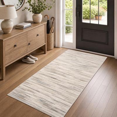 Garvee Abstract Stripes Washable Area Rug