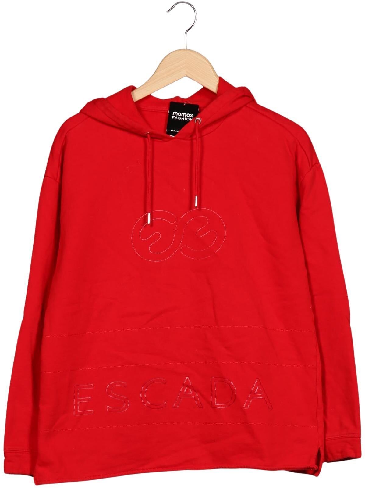 Escada Sport Damen Kapuzenpullover, Rot, Gr. S, Baumwolle - Second Hand