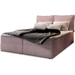 BOXBETT LENTE 140x200 cm mit Matratze und Topper - Rosa