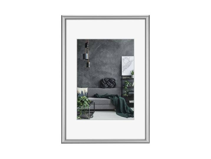 Bilderrahmen HAMA Detroit , silber (silberfarben), 28x35, Kunststoff, Metall, Bilderrahmen, Bilderrahmen