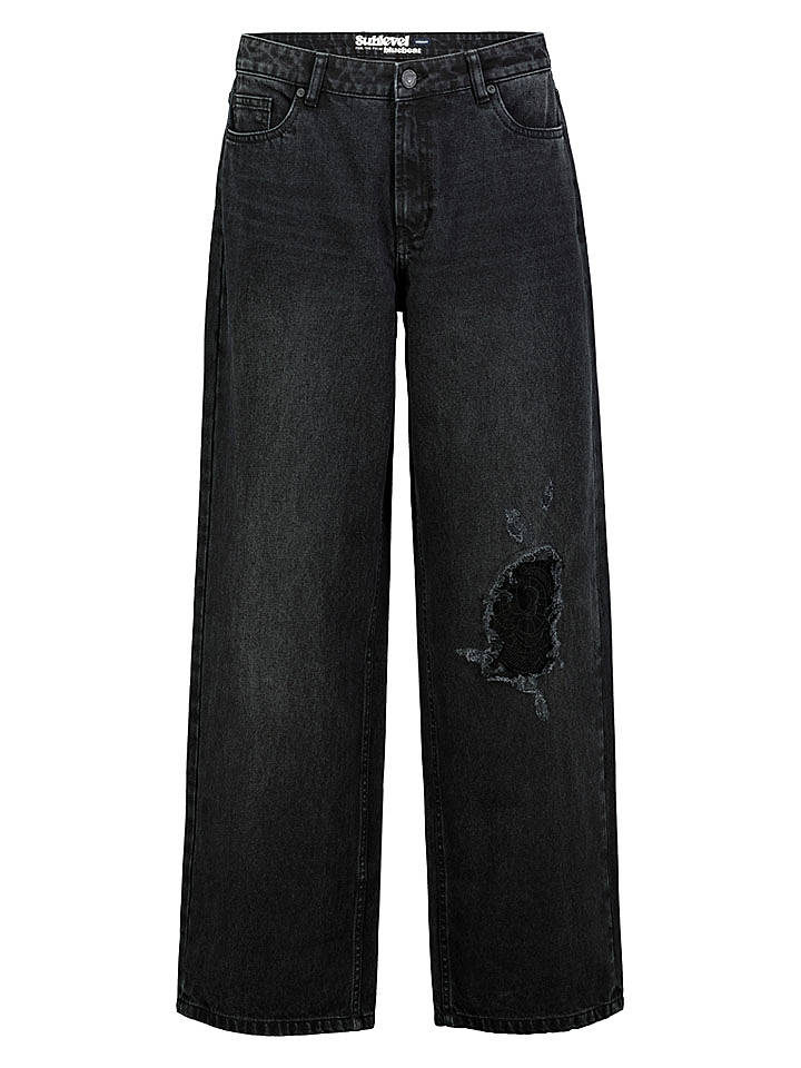 Sublevel Jeans - Wide leg - in Schwarz - S