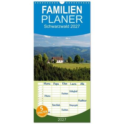 Familienplaner 2027 - Schwarzwald 2027 mit 5 Spalten (Wandkalender, 21 x 45 cm) CALVENDO
