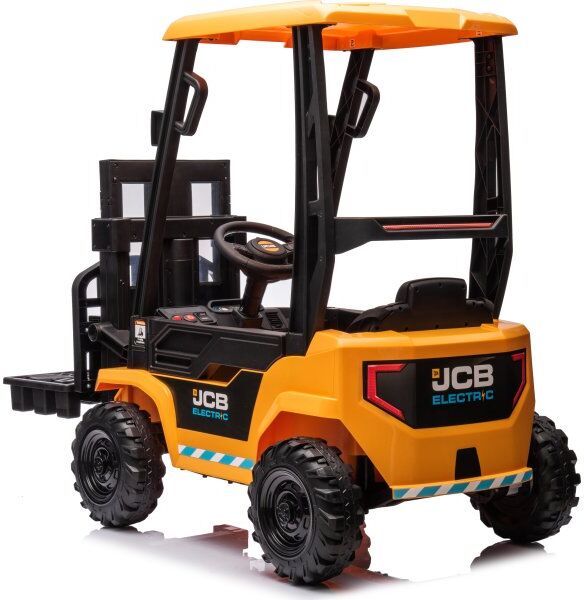 Elbil Jcb Gaffeltruck Børnebil, 12v