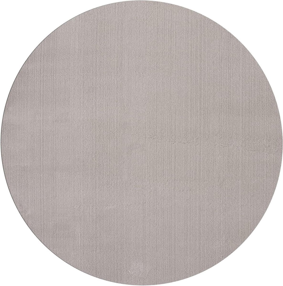 Rond Laagpolig Tapijt met Antislip Achterkant - Zandkleur - Diameter: 160 cm